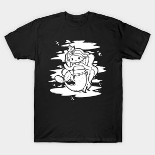 Cute Mermaid Illustration T-Shirt